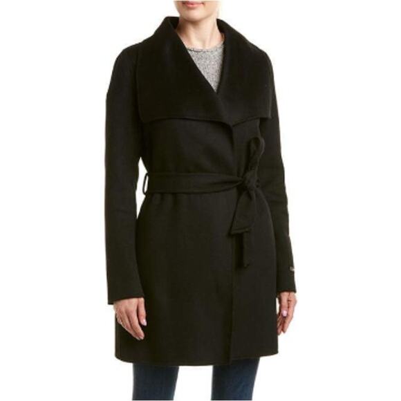 NEW TAHARI Ella Double Face Lightweight Wool Wrap Coat Size XL - Picture 1 of 9